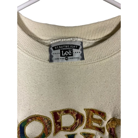 Lee Rodeo Drive Beverly Hills Sweatshirt Pullover Graphic Crewneck M - Picture 2 of 4